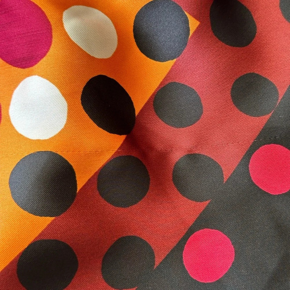 ZARA Retro 70s MIDI Dress Satin Effect Polka Dot Earth Tones, Size Small NWT - Picture 15 of 16